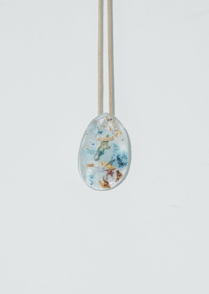 Clay Glass Drop Necklace