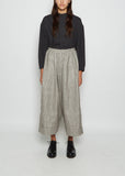 The Baker Linen Cotton Trouser — Houndstooth