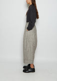 The Baker Linen Cotton Trouser — Houndstooth