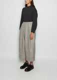 The Baker Linen Cotton Trouser — Houndstooth