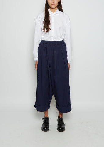 The Baker Cotton Twill Trouser — Indigo