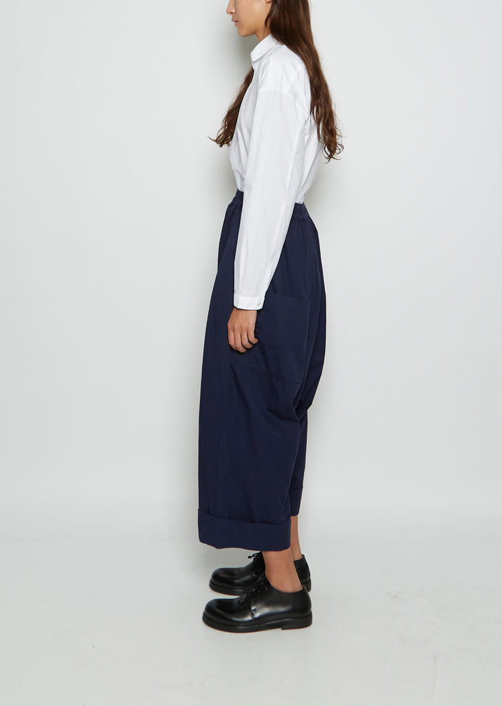 The Baker Cotton Twill Trouser — Indigo