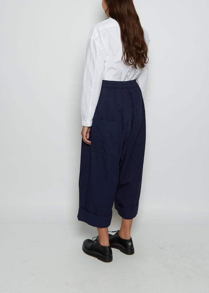 The Baker Cotton Twill Trouser — Indigo