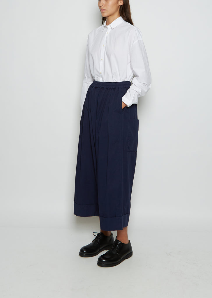 The Baker Cotton Twill Trouser — Indigo