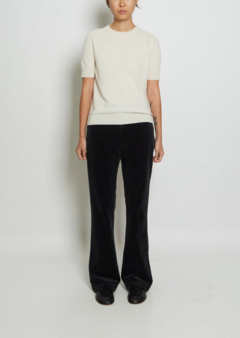 Kenza Cashmere Tee — Cream