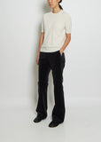 Kenza Cashmere Tee — Cream