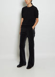 Kenza Cashmere Tee — Black