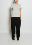 Seamless Crew Neck Cotton Tee — Heather Grey