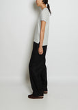 Seamless Crew Neck Cotton Tee — Heather Grey