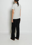 Seamless Crew Neck Cotton Tee — Heather Grey