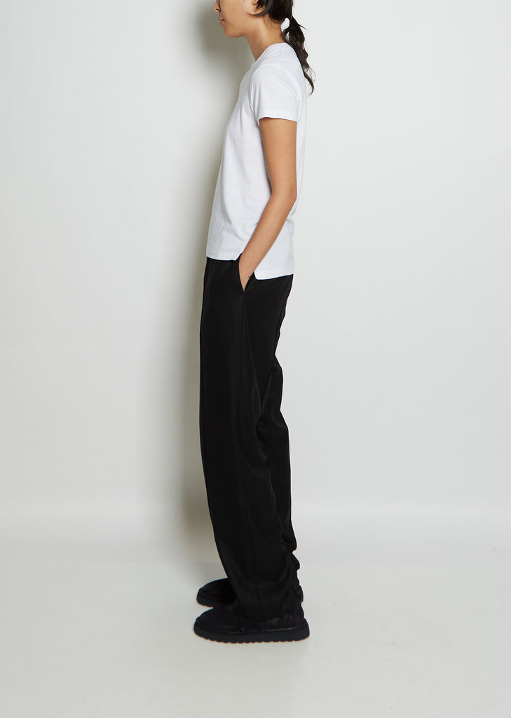 Seamless Crew Neck Cotton Tee — White