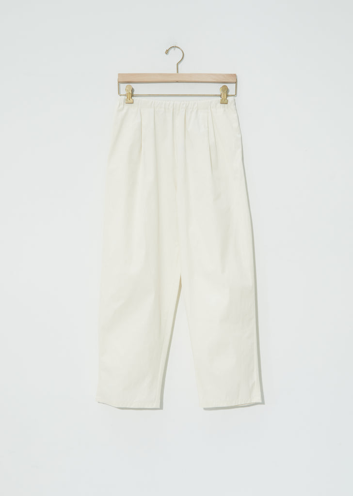 Plain Popeline Pants — Naturale