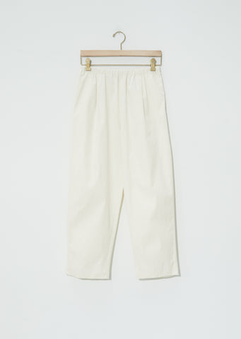 Plain Popeline Pants — Naturale