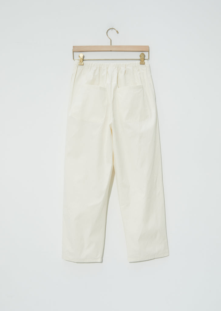 Plain Popeline Pants — Naturale