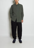 Men's Big Raccourcie Cotton Shirt — Khaki