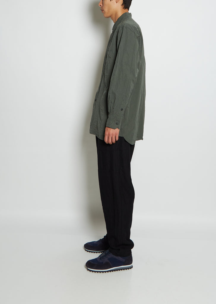 Men's Big Raccourcie Cotton Shirt — Khaki