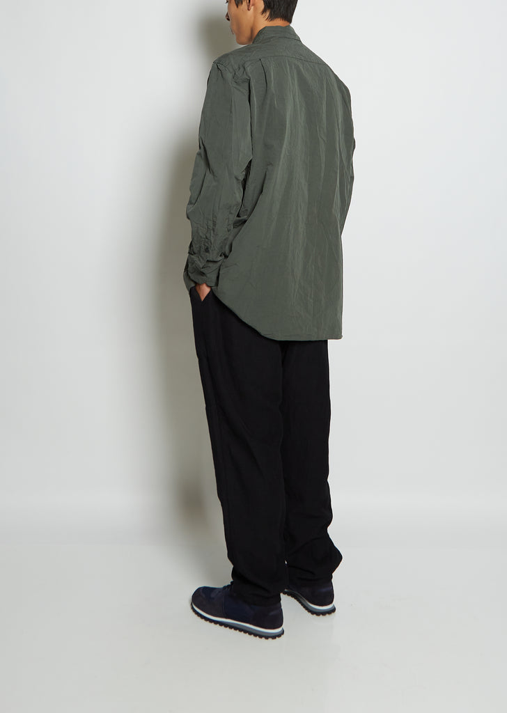 Men's Big Raccourcie Cotton Shirt — Khaki