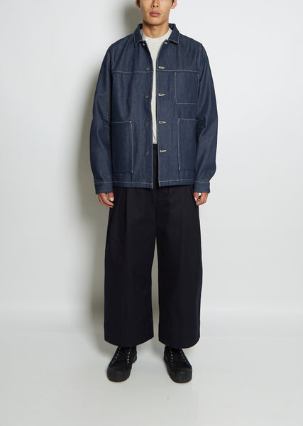 toogood SKIPPER JACKET（DENIM） toogood SKIPPER JACKET（DENIM） Unisex Boxy Crop 100% Organic