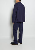 Men's Stand Collar Cotton Denim Overshirt