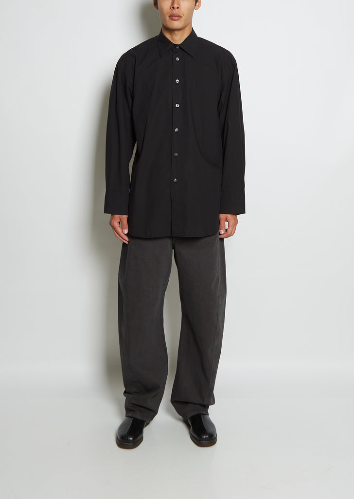 Arko Poplin Shirt — Black