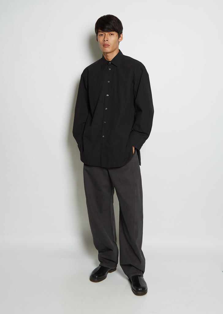 Arko Poplin Shirt — Black