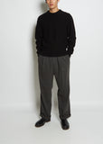 Men's Wool Crewneck Sweater — Black