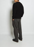Men's Wool Crewneck Sweater — Black