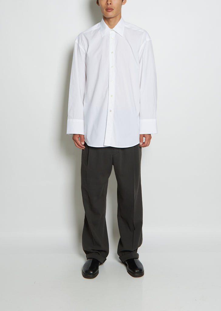 Arko Poplin Shirt — White