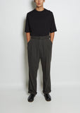 Men's Loose Pleated Cotton Viscose Pants
