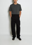 Unisex Twisted Belted Denim Pants — Black