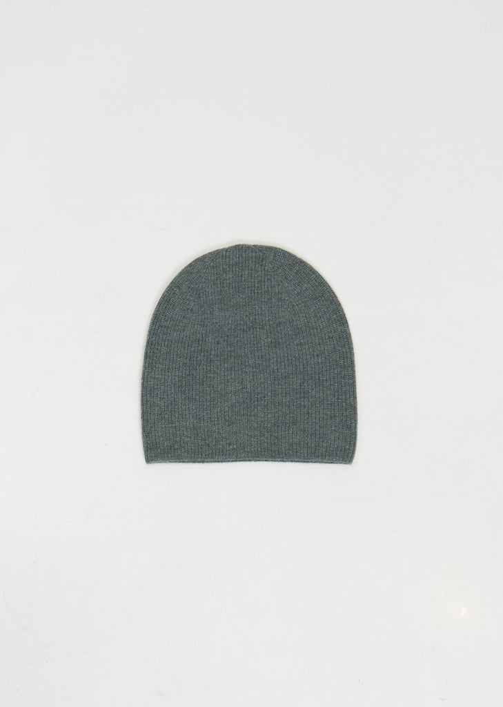 Gata Cashmere Beanie — Green Melange