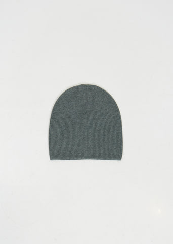 Gata Cashmere Beanie — Green Melange