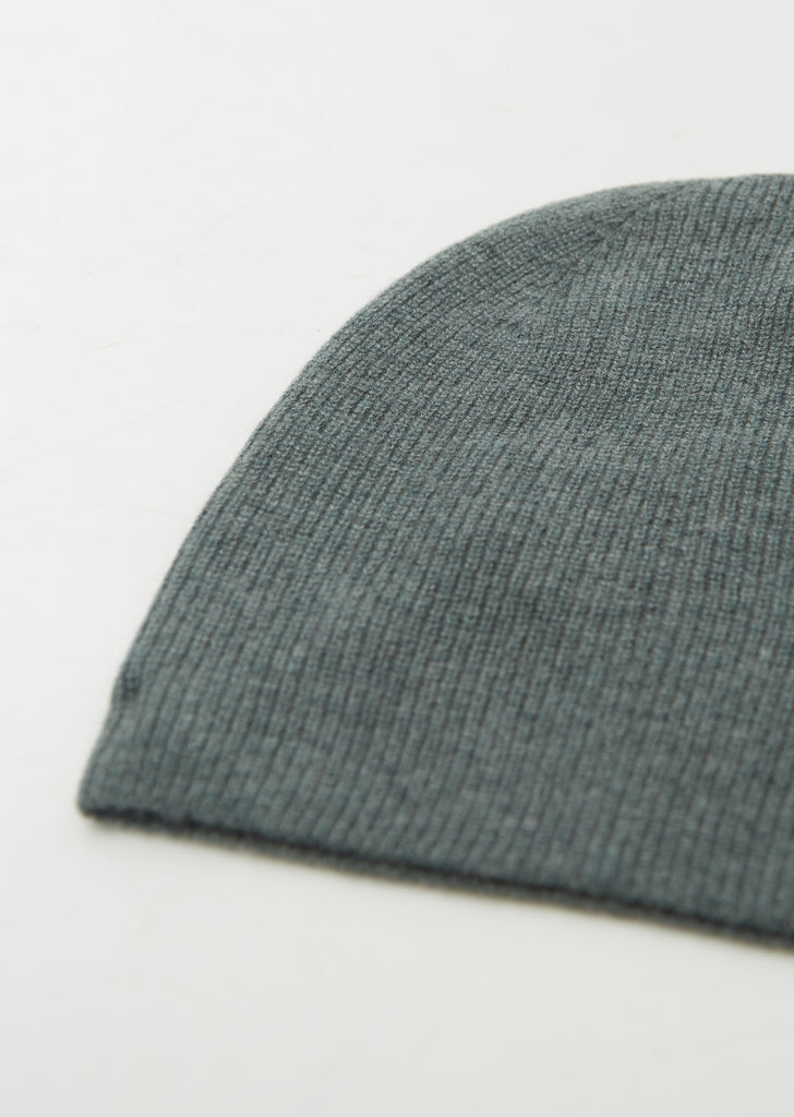 Gata Cashmere Beanie — Green Melange