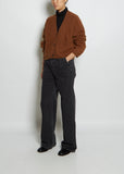 Saura Oversized Yak Cardigan — Chocolate