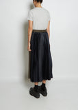 Chalk Stripe Wool Skirt