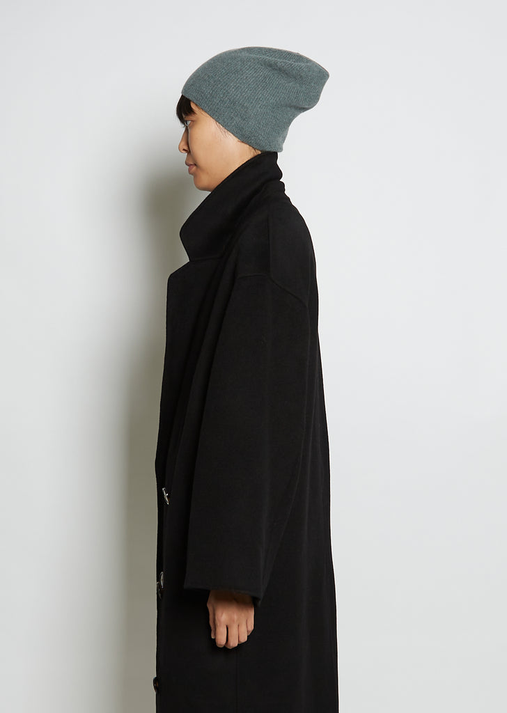 Gata Cashmere Beanie — Green Melange