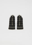 Knit Cashmere Gloves — Black
