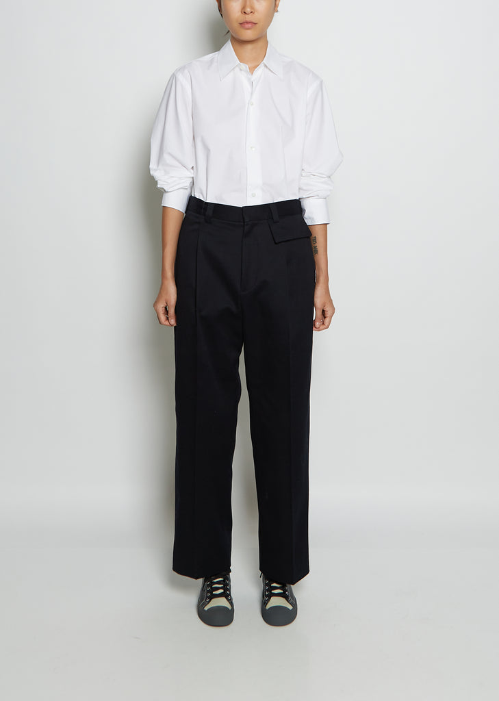 Pawson Wide Cotton Twill Pants