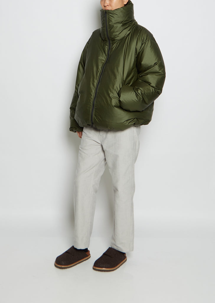 Oslo Quilted Down Jacket — Khaki