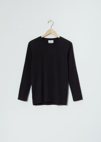 Biwa Cotton Long Sleeve Tee — Black