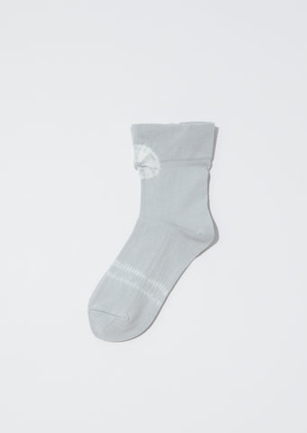 Shibori Socks — Light Grey