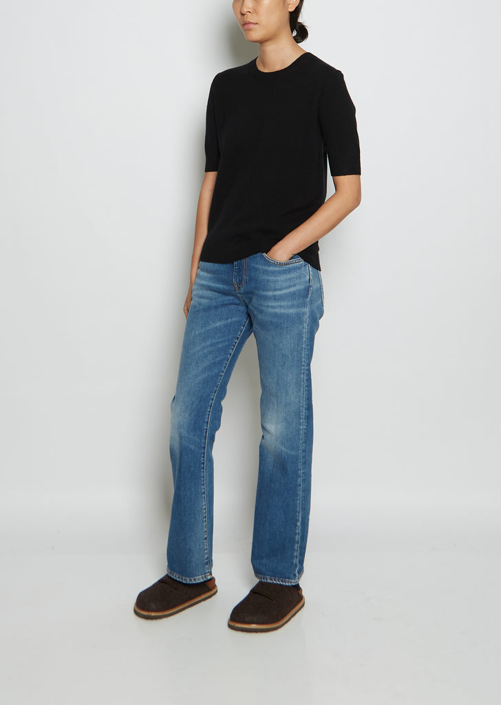Cashmere Elbow Crewneck
