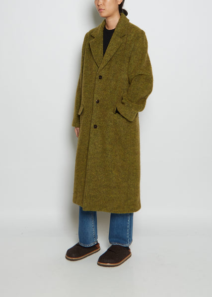 ジャケット・アウター maison celon shaggy tuck middle coat Cotton Patchwork Trench Coat by Junya Watanabe- La Garçonne