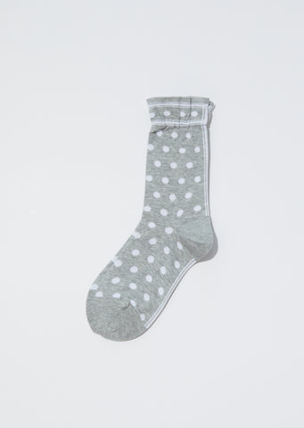 Classic Dot Socks — Mix Grey