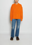 Ribbed Wool Crewneck Sweater