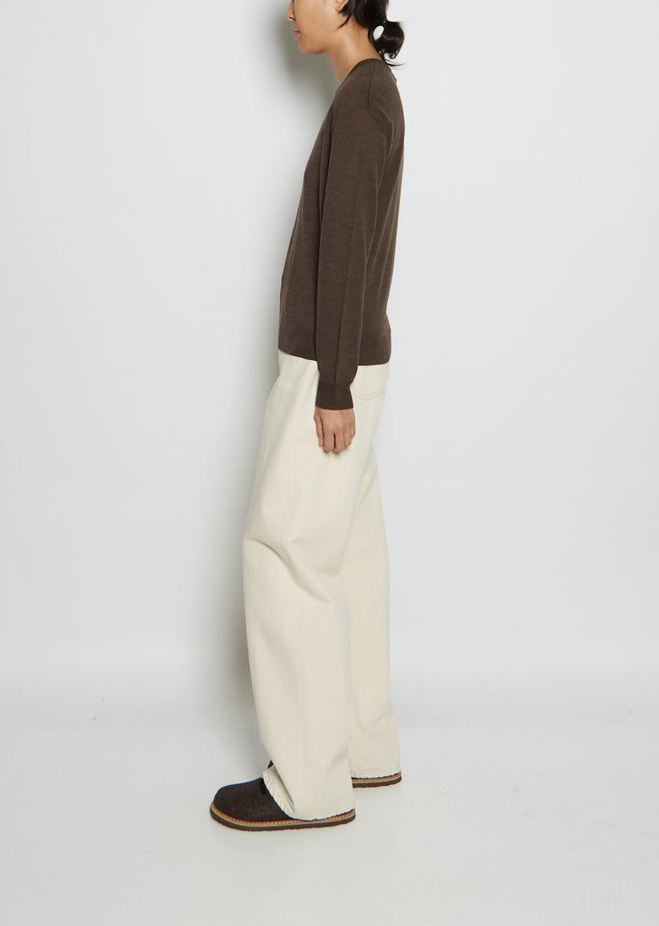 Merino Wool Relaxed Crewneck