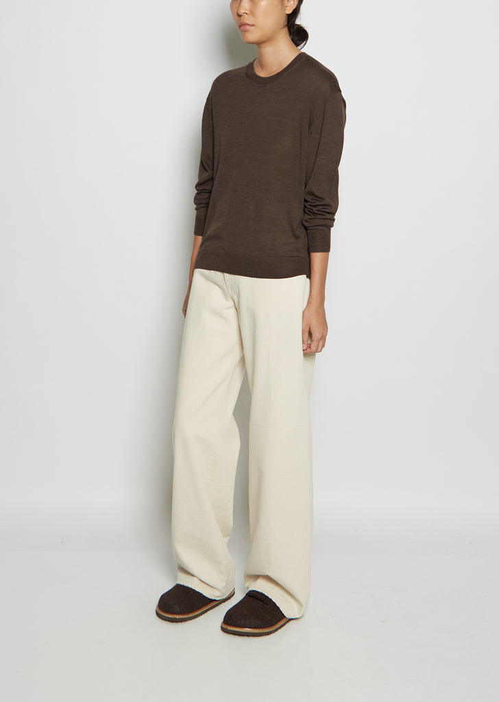 Merino Wool Relaxed Crewneck