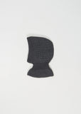 Unisex Alpaca Wool Hood — Steel/Grey Melange