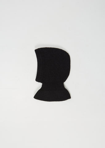 Unisex Alpaca Wool Hood — Black