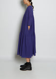 Tiered Ruffle Wool Dress